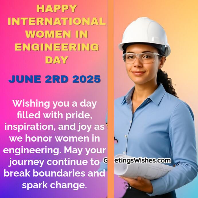 Pink Collage Happy International Women In Engineering Day Instagram Post Iphosti le-Instagram template