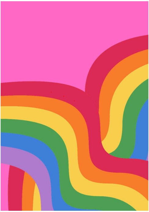Pink Collage Happy Pride Day  A4 template