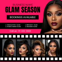 Pink Collage MakeUp Instagram Post template