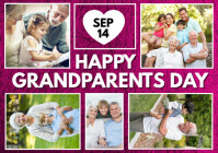 Pink Collage National Grandparents Day Celebration Template A1