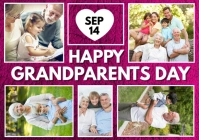 Pink Collage National Grandparents Day Celebration Template A1