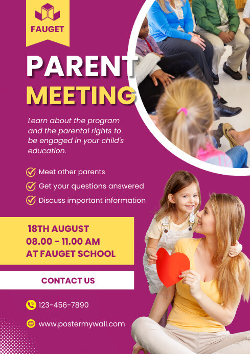 Printable Parent Meeting Template Printable Parent Meeting Template