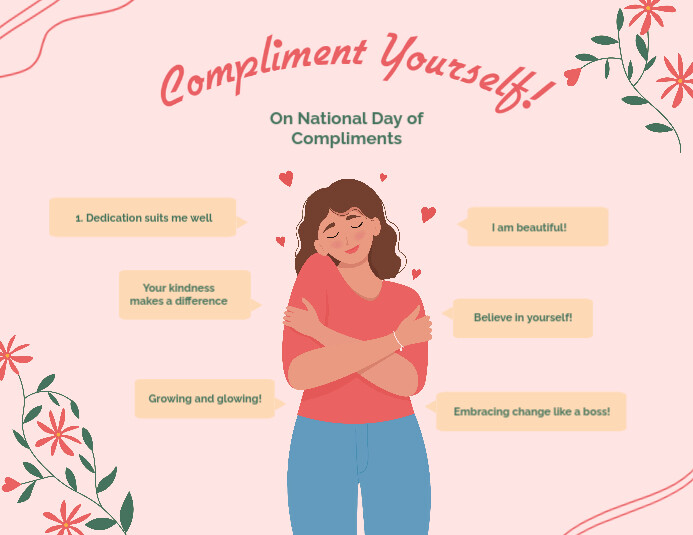 Copy of Pink Compliment Yourself Post | PosterMyWall