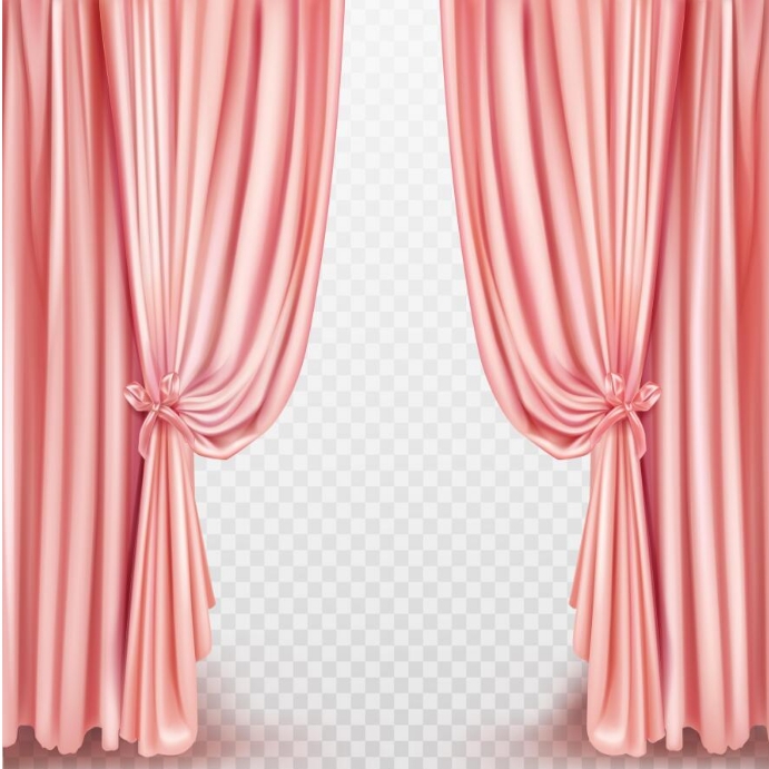 Pink Curtain Sticker Pink curtain background design Template | PosterMyWall