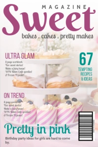 Pink Sweet Food Magazine Cover
