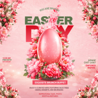 Pink Easter Festive Instagram Post template