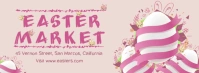 Pink Easter Marketplace Advert Banner Couverture Facebook template