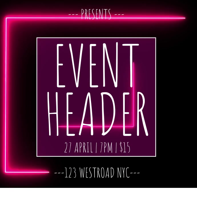 Layout Event Program Design Color Pink Copy of PINK EVENT TEMPLATE | PosterMyWall