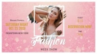 Pink Fashion Show Digital Display Landscape Video template