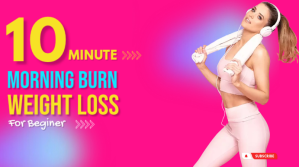 Pink  Fitness and weight lose youtube thumbna template