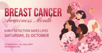 Pink Breast Cancer Awareness Isithombe Esabiwe ku-Facebook Template