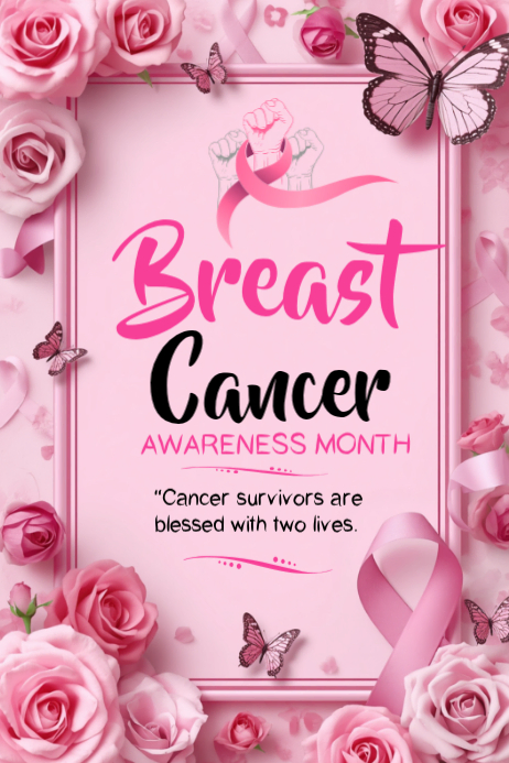 Breast Cancer Awareness Posters Template | PosterMyWall