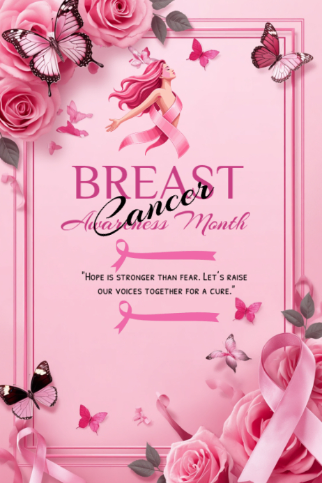 Breast Cancer Awareness Posters Template | PosterMyWall
