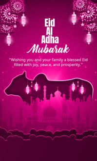 Pink Floral Eid al-Adha US Legal template