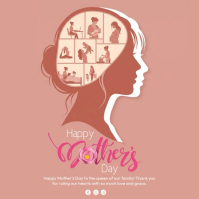 Pink Floral Mother's Day Celebration Instagram Post template
