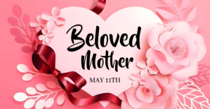 Pink Floral Mother's Day Facebook Shared Image template