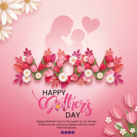 Pink Floral Mother's Day Instagram Post template