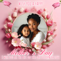 Pink Floral Mother's Day Instagram Post template