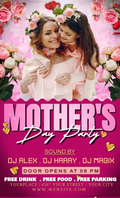 Pink Floral Mothers Day Us Legal template