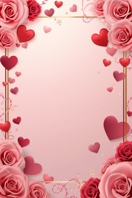 Pink floral rose flower poster background Template | PosterMyWall