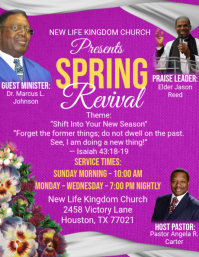 Spring Revival Event Posters Template | PosterMyWall