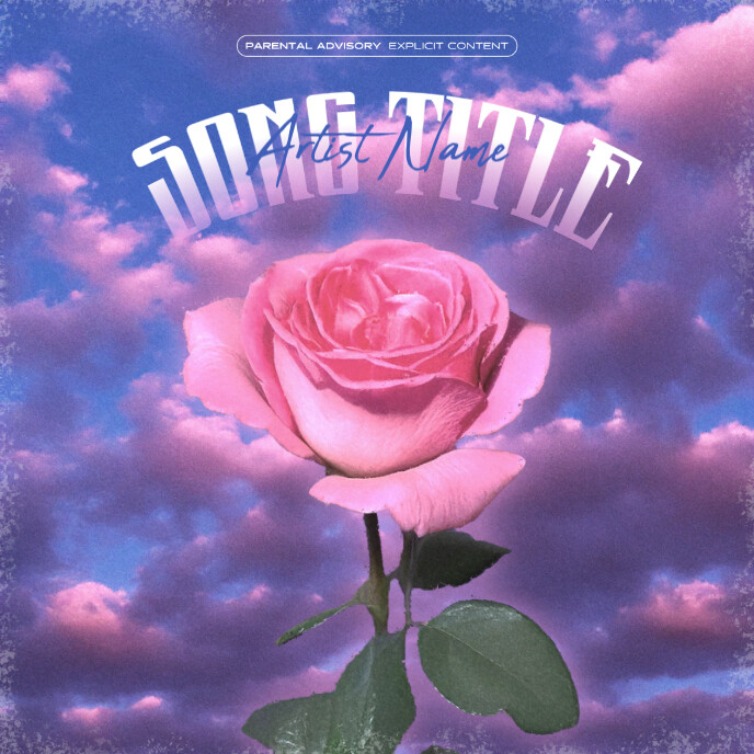 Copy of Pink Floral Sunset Rose Album Cover | PosterMyWall