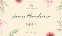 Rosa Wedding Welcome Tag Tanda Template - Page 2