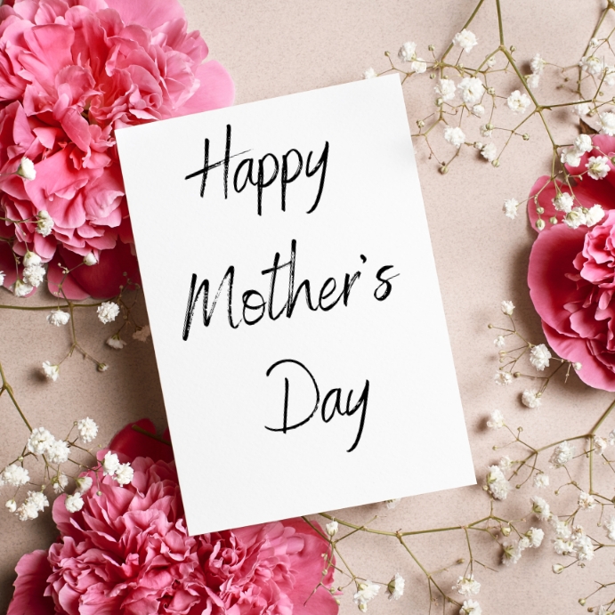 Pink Flowers Mother's Day Template Instagram Post
