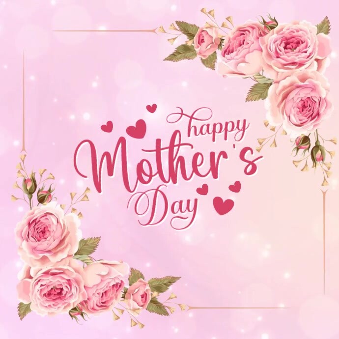 Pink Flowers Mother's day wishes Template | PosterMyWall