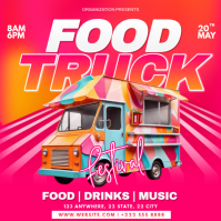 Rosa Food Truck Festival Instagram Post Template