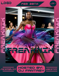 Pink Freaknik Party Flyer Video Template
