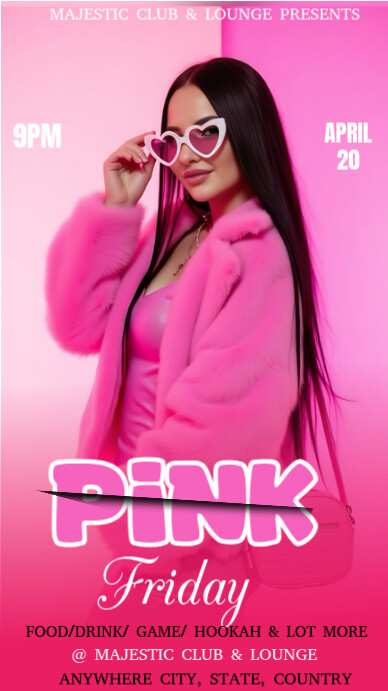 Copy of Pink Friday | PosterMyWall
