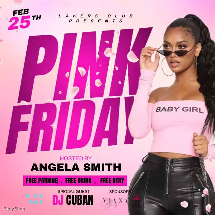 Pink Friday Message Pink friday Template | PosterMyWall