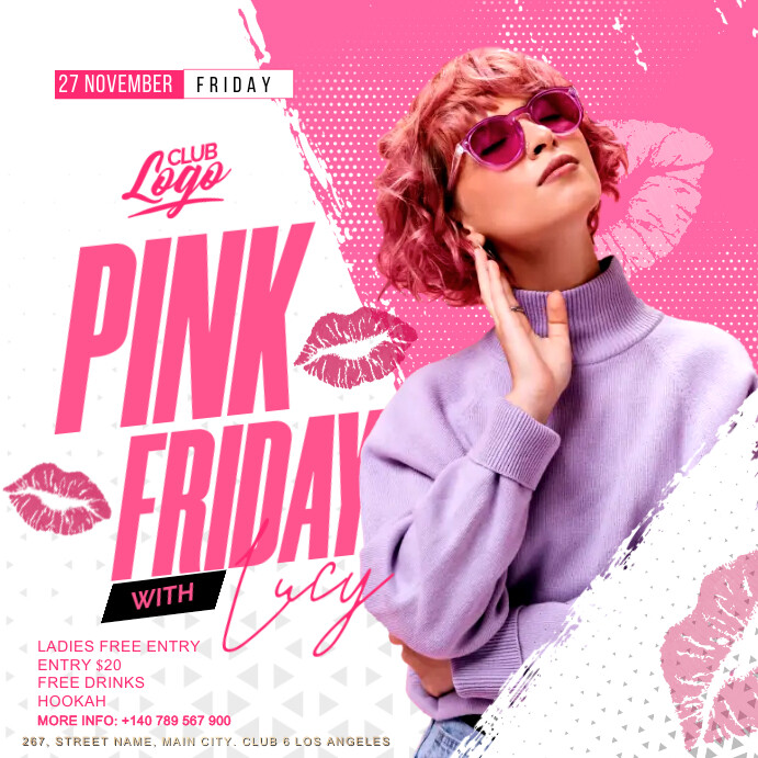 Pink Friday Message pink friday Template | PosterMyWall