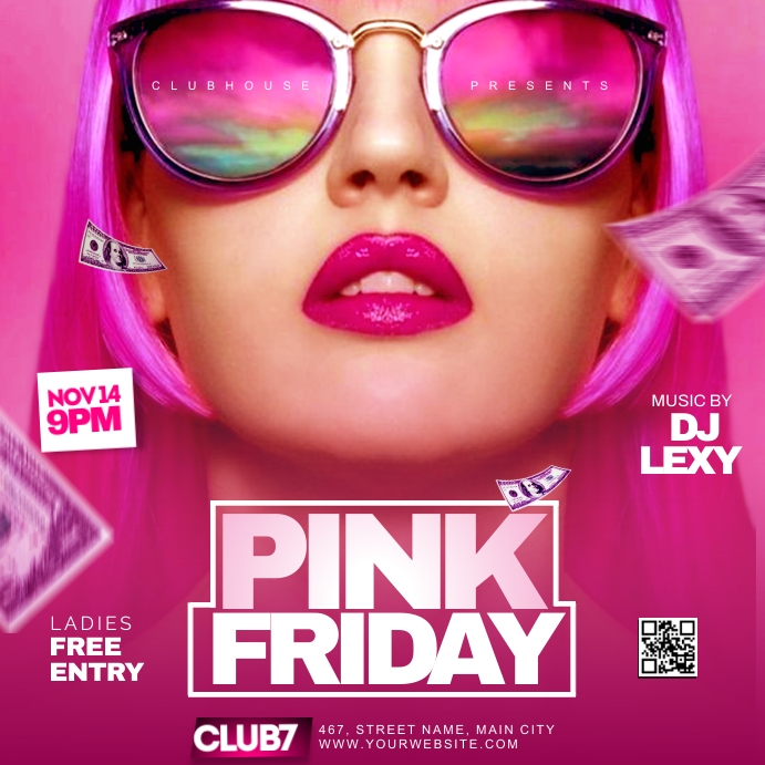 Pink Friday Message PINK FRIDAY Template | PosterMyWall