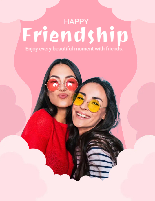 Pink Friendship Template | PosterMyWall