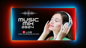Pink Futuristic Music Digital Display (16:9) template