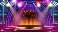 Pink Futuristic Neon Party Video Digital Display (16:9) template