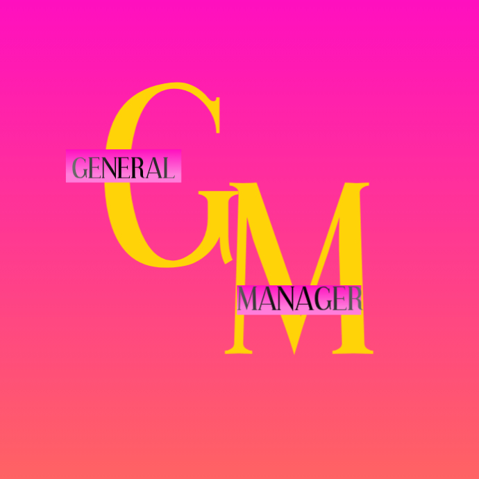 Modèle Pink General Manager Logo Logo | PosterMyWall