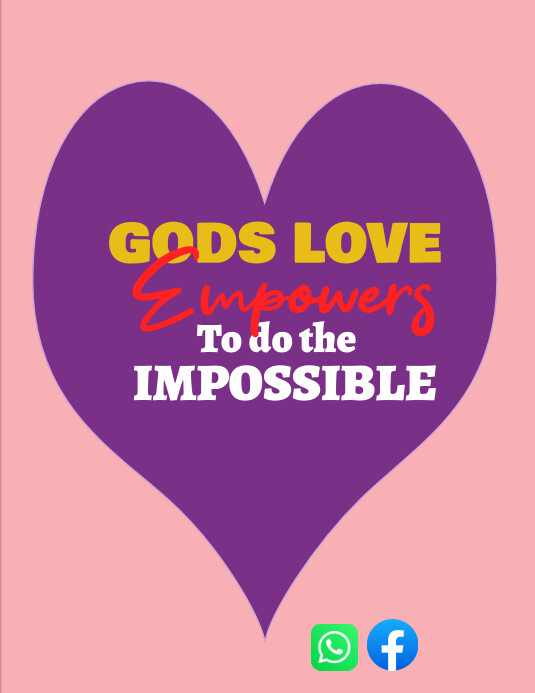 Copy of Pink Geometric Peach And Purple Motivational PosterMyWall