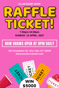 Raffle Ticket Contest A2 Template | PosterMyWall