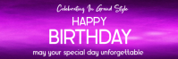Pink Gradient Birthday Celebration Email Header template