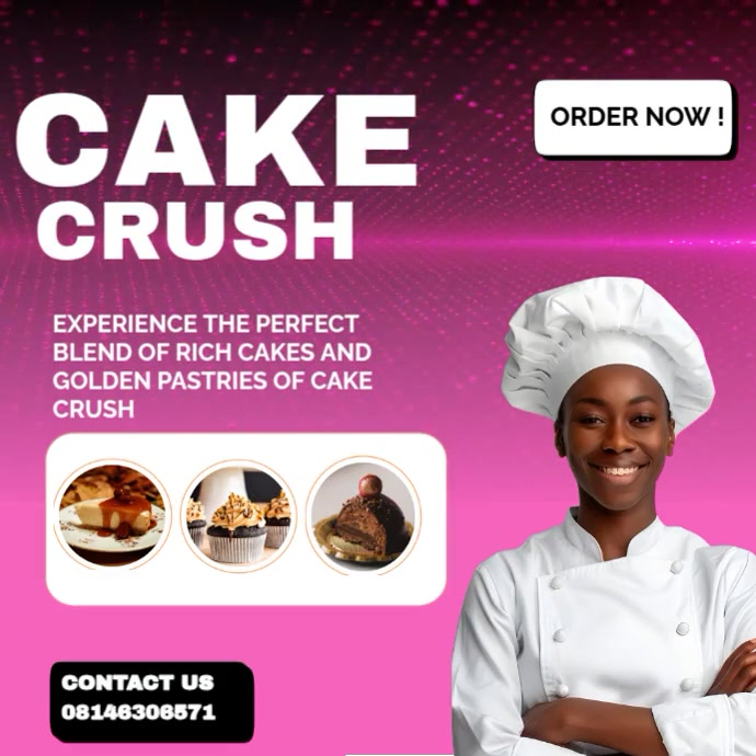 Pink Gradient Cake And Pastry Shop Product Promotion Video Instagram ...