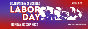 Pink Gradient Red And Blue Labor Day  Email H template