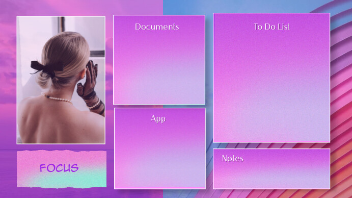 Pink Gradient wallpaper pc (9:16) Tampilan Digital (16:9) template