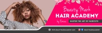Pink Hair Salon Twitter Header template