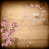 Hello april template poster | PosterMyWall
