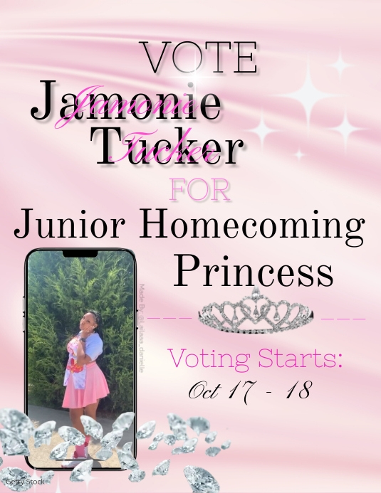 Pink Homecoming Flyer Pamflet (VSA Brief) template