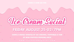 Pink Ice Cream Social Banner Facebook Cover Video (16:9) template