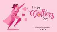 Pink Illustrative Mother's Day Digital Display Video template
